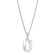 Rod. silver letter 12mm incl. chain