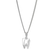 Rod. silver letter 12mm incl. chain
