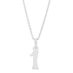 Siersbøl silver rhod. pendant 1 incl. necklace