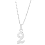 Siersbøl silver rhod. pendant 2 incl. necklace