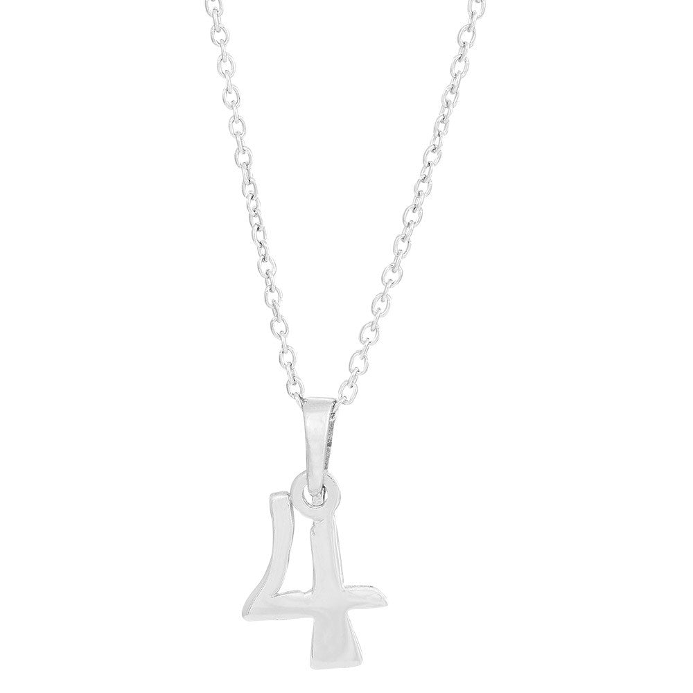 Siersbøl silver rhod. pendant 4 incl. necklace