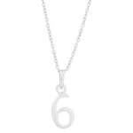 Siersbøl silver rhod. pendant 6 incl. necklace