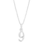 Siersbøl silver rhod. pendant 9 incl. necklace