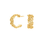 Goldpl. silver earrings