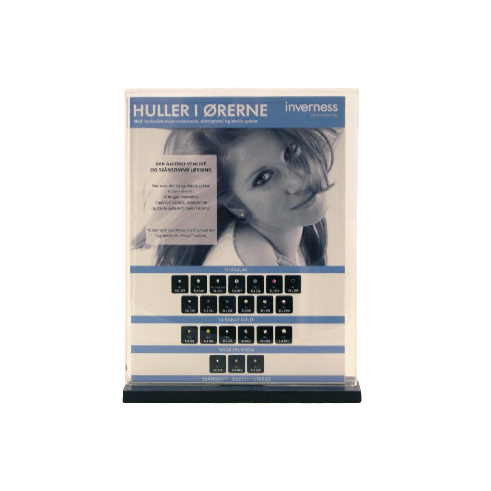 Akryl display m/ individuelt udseende A4