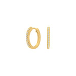 14ct. gold creol w/dia. 0.10ct W/SI