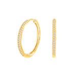 14kt. Goldohrringe m/dia. 0.11ct W/SI