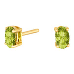 14 kt. Goldohrringe mit Peridot
