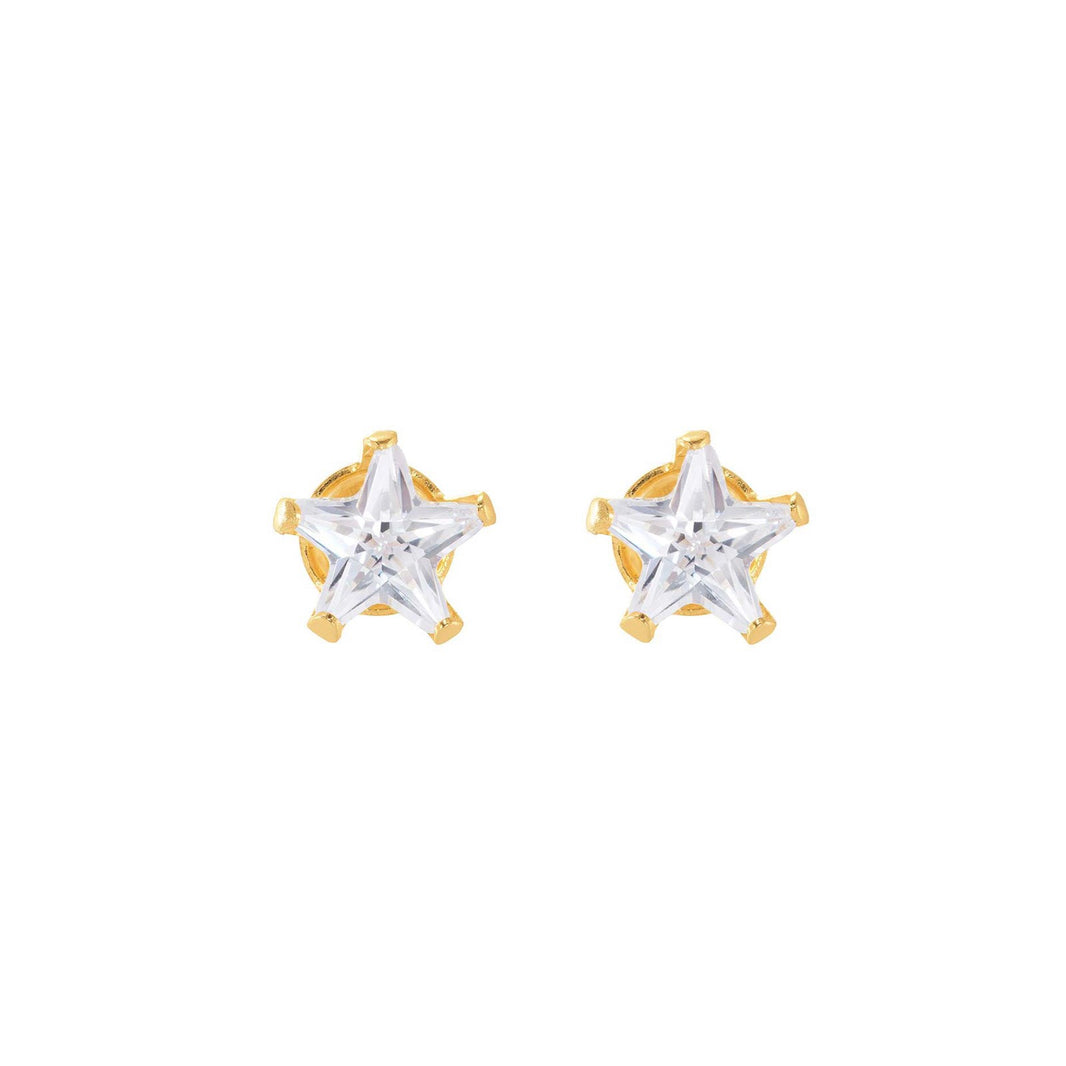 14k CZ star