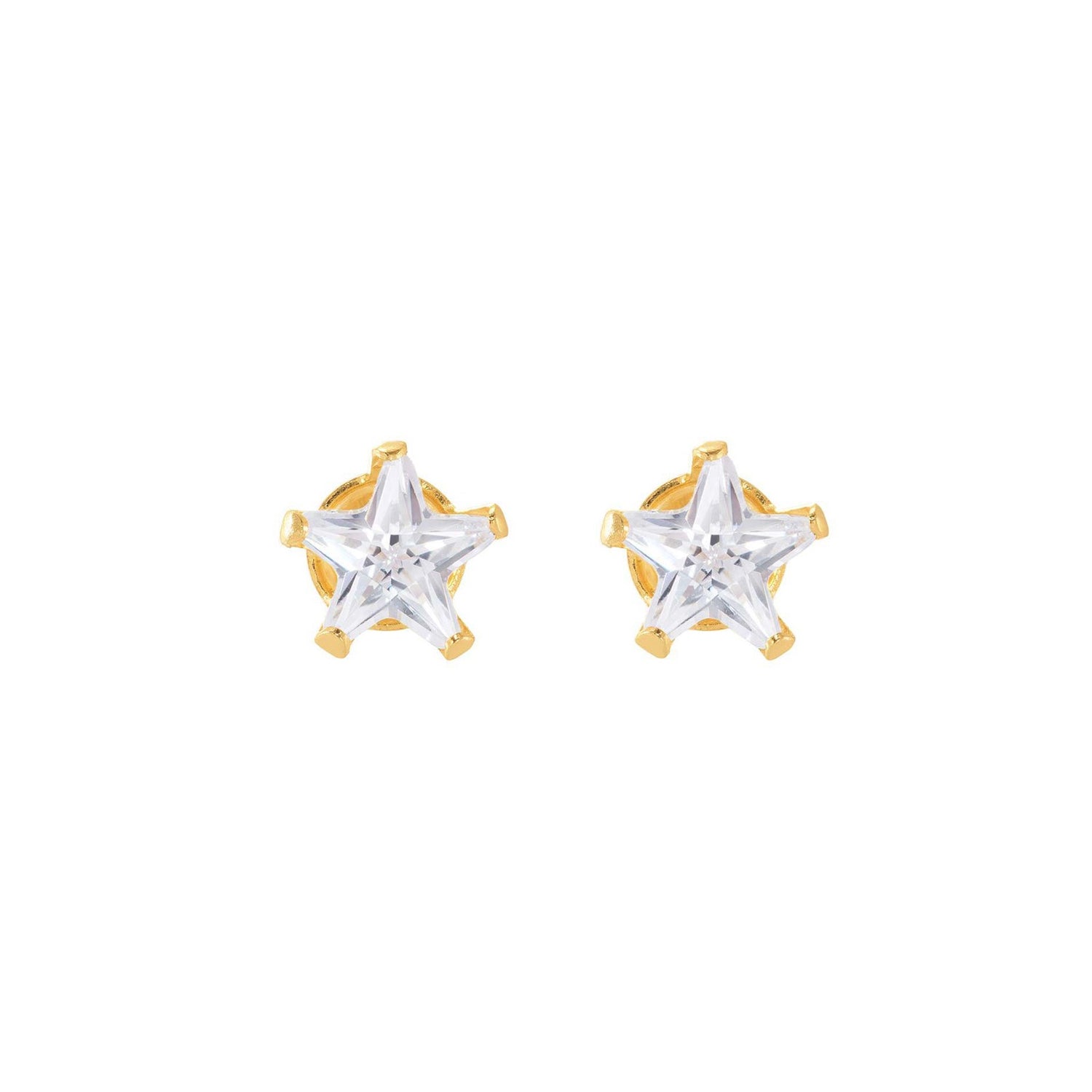 14k CZ star