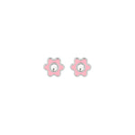 Inv2000 Blomst med pink emalje og crystal