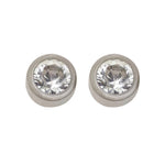 Rundfassung Kristall 4 mm Titan