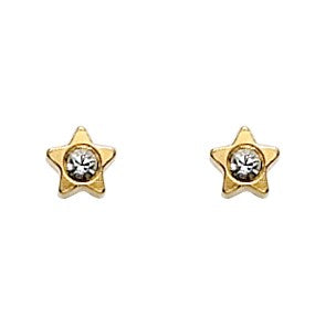 Star Crystal, 4 mm Goldplated