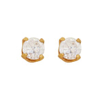 Zirkonia 3 mm vergoldet