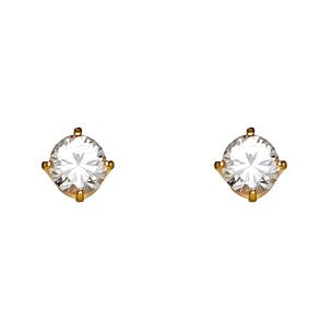 Zirkonia, 2 mm Goldplated