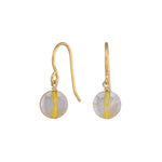 Silver gp. earhanger citrine