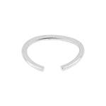 Silver rhod. earring