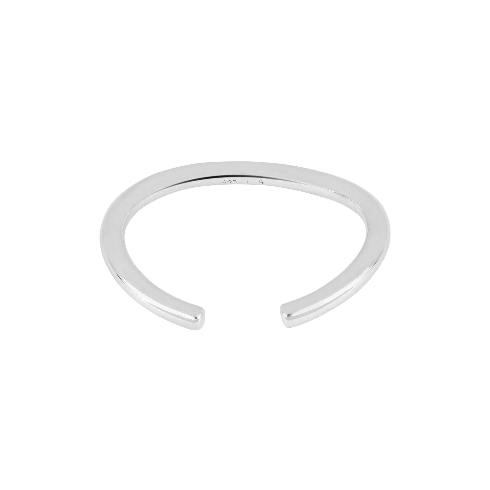 Silver rhod. earring
