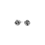 Silver rhod. earring