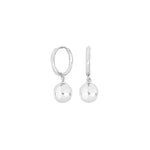Silver rhod. hoops galaxy