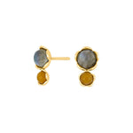 Silver goldp. w/labradorite + aventurin