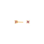 8kt. Gold Ohrringe m/cz