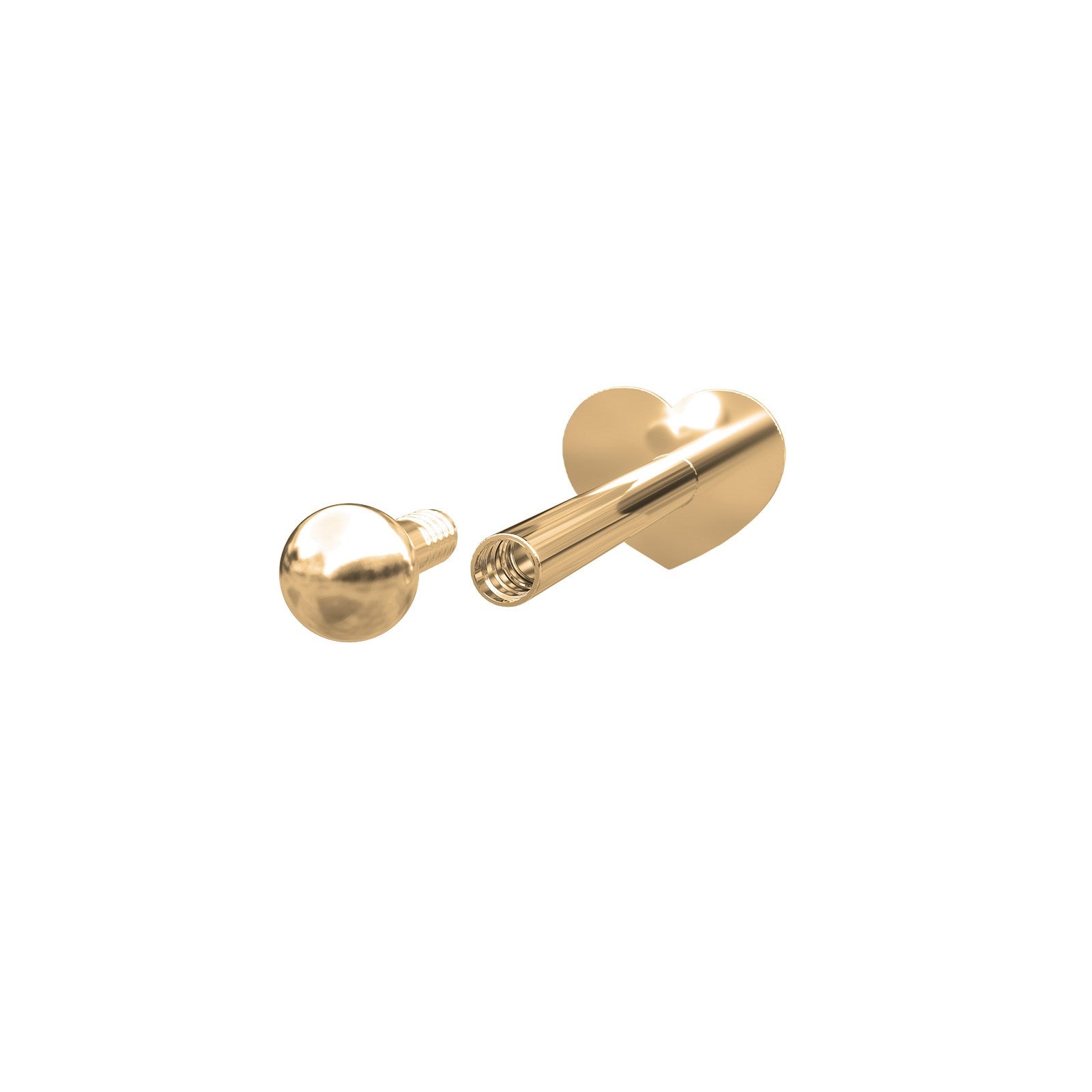 14k. Labret-piercing Kugel 2mm SOLID PIERCE52