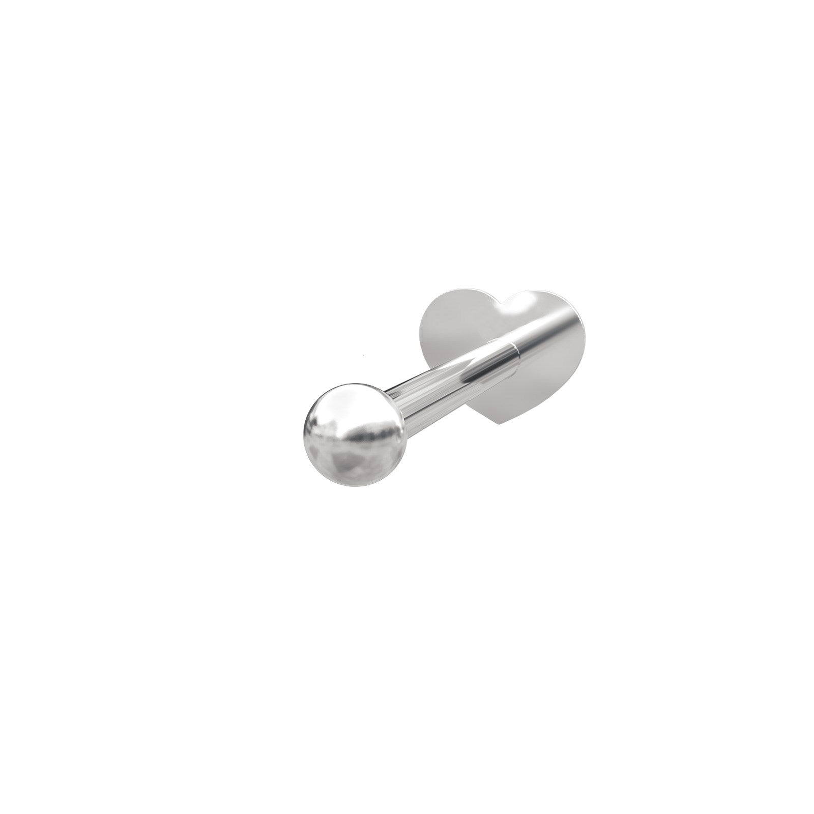 Rhd. Sil. Labret-piercing bead 2mm PIERCE52