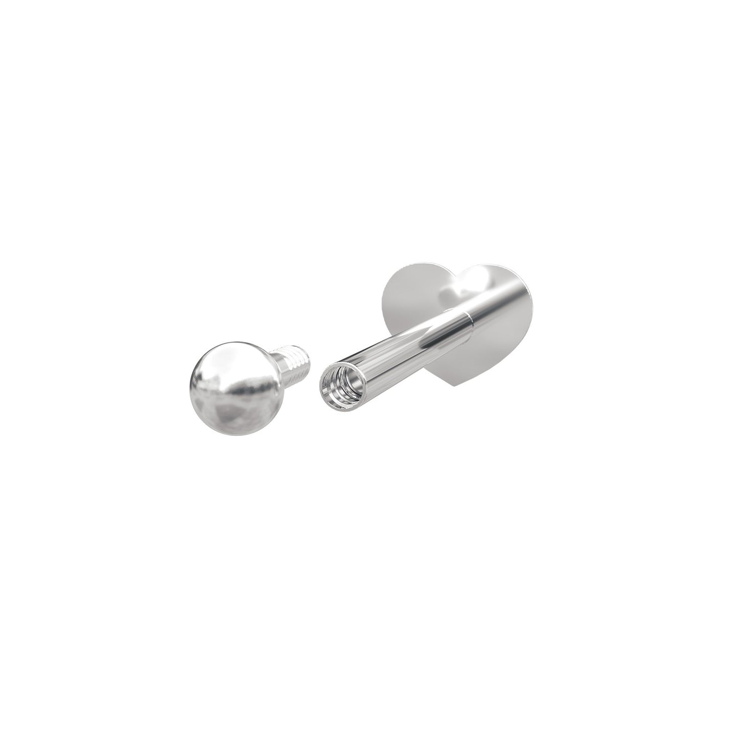 Rhd. Sil. Labret-piercing Kugel 2mm PIERCE52