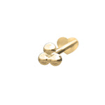 14k. Labret-piercing 3*2mm beads PIERCE52