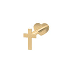 14k. Labret-piercing cross PIERCE52