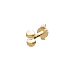 14kt.  ørestik 2*2mm kugler PIERCE52 1stk