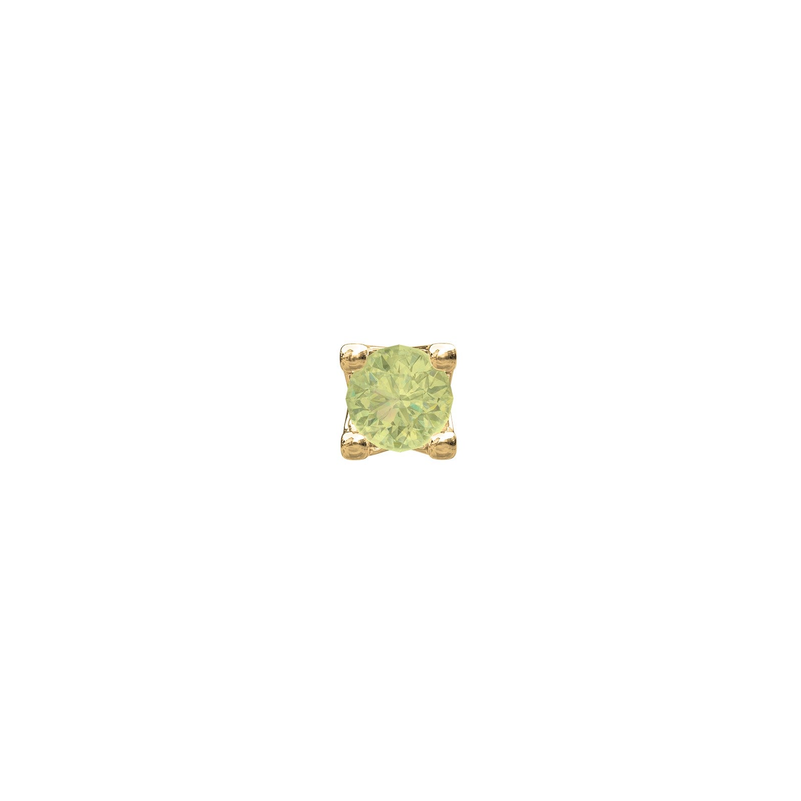 14kt. Ohrring Peridot PIERCE52 1 Stck.