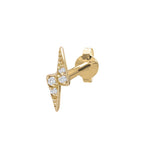 14kt.  ørestik m dia  0,022ct lyn PIERCE52 1stk