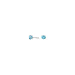 Titanium Ohrstecker 3mm blau cz