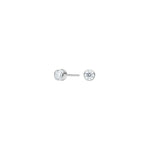 Titanium ear studs 4mm w.cz