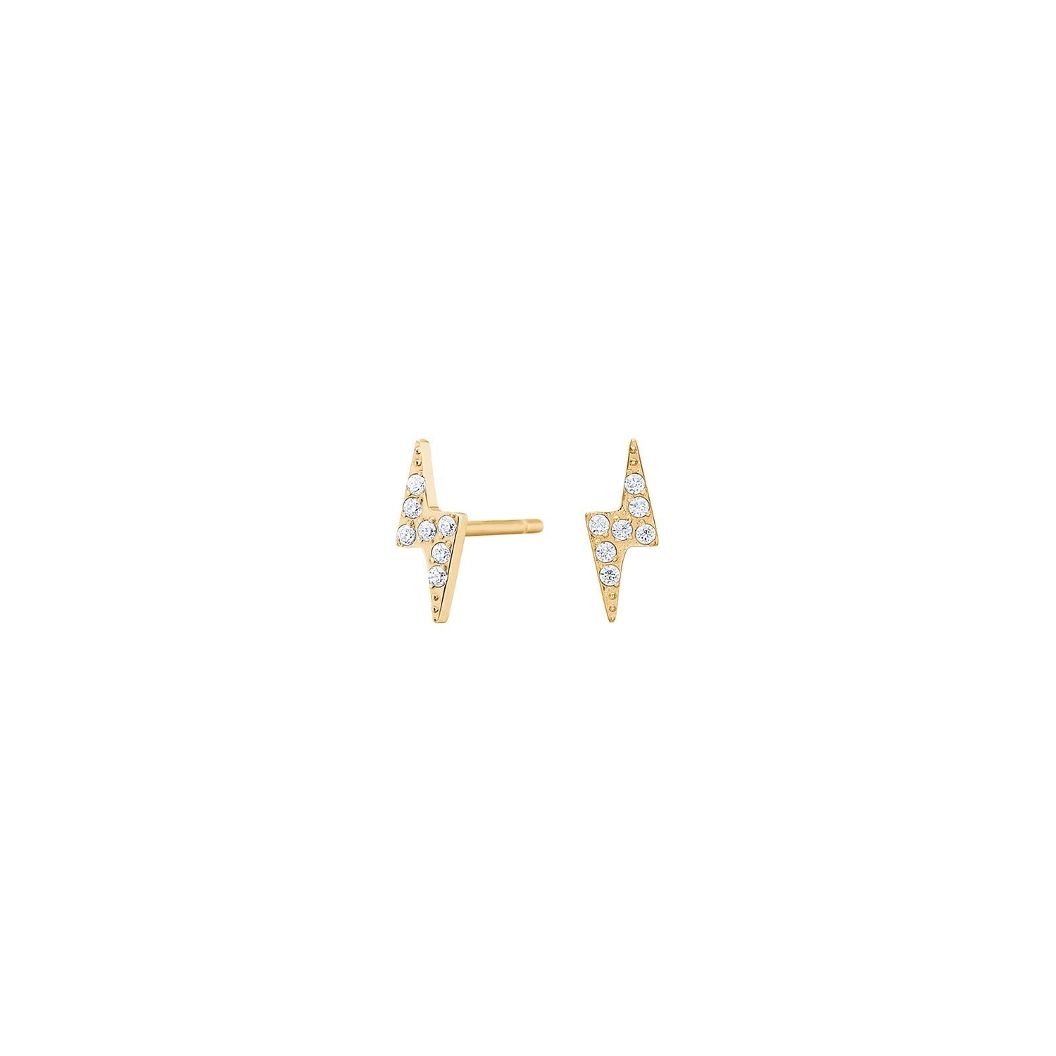 Titanium Ohrstecker Verg. Blitz m. cz