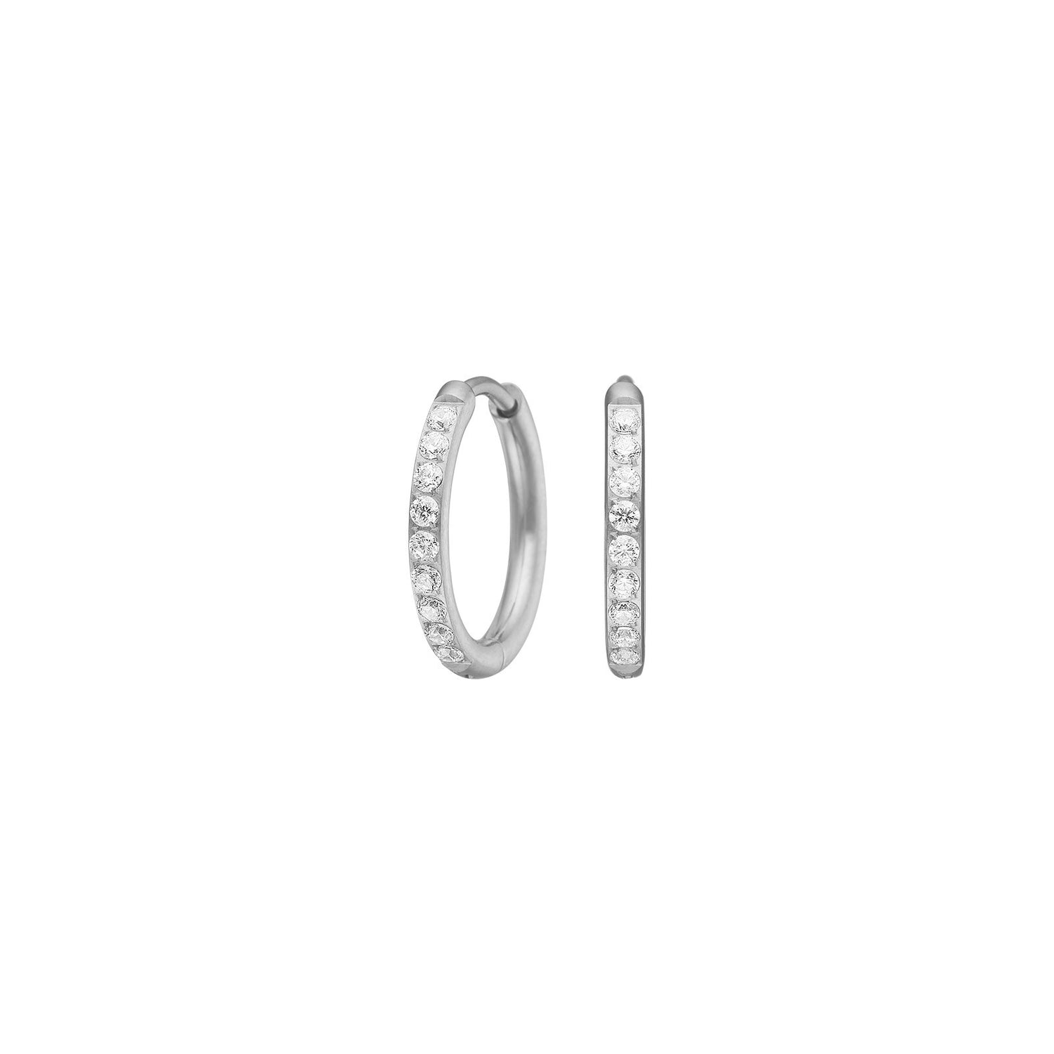 Titanium Creolen 16mm m. cz