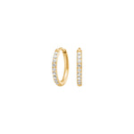 Titanium hoops GP 8mm w. cz