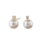 14ct. Gold earring w. FWP + 0,053ct TW/SI