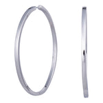 Rhod. Silber Ohrringe 30mm