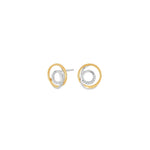14Kt. Gold Ohringe m. 0,04ct TW/SI