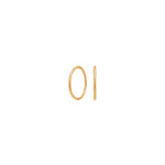 8kt. Gold Ohrring 9 mm