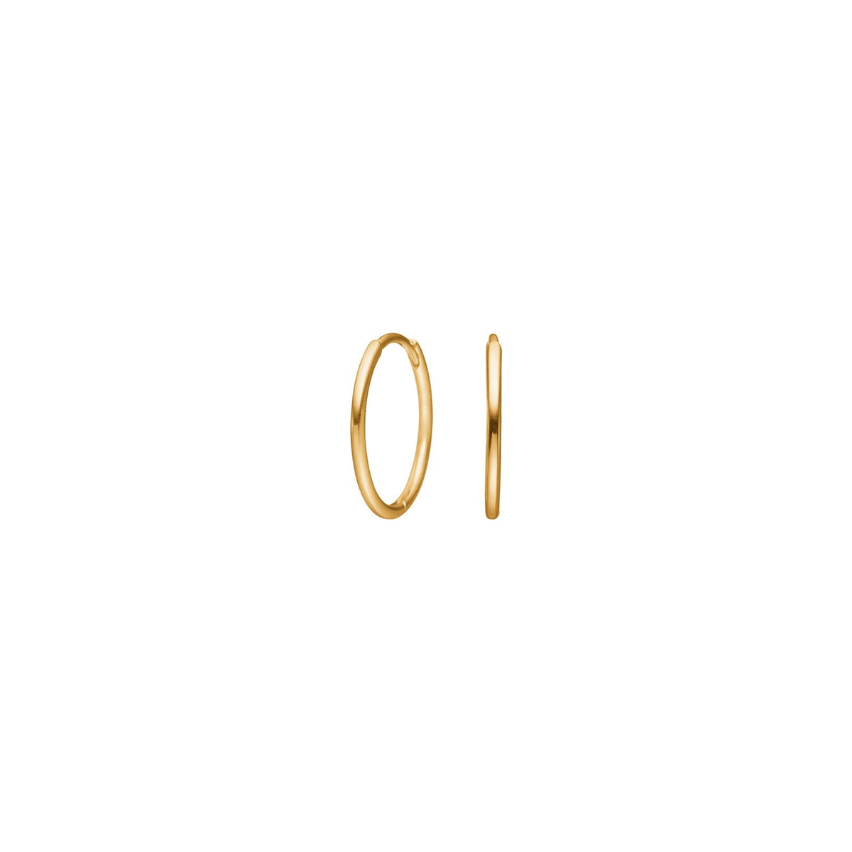 8ct. gold  hoop 12 mm
