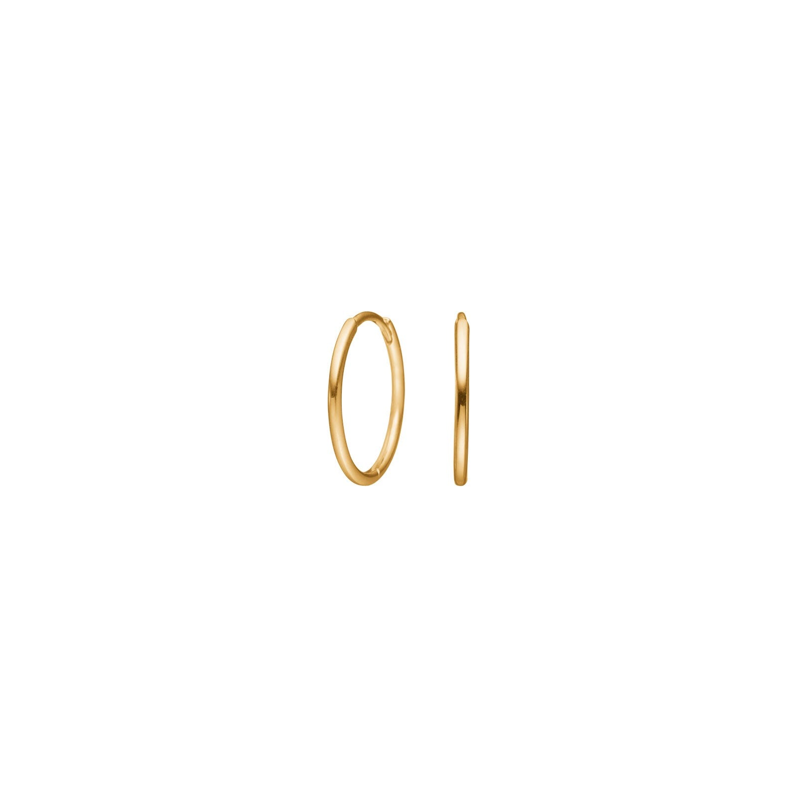 8ct. gold  hoop 12 mm