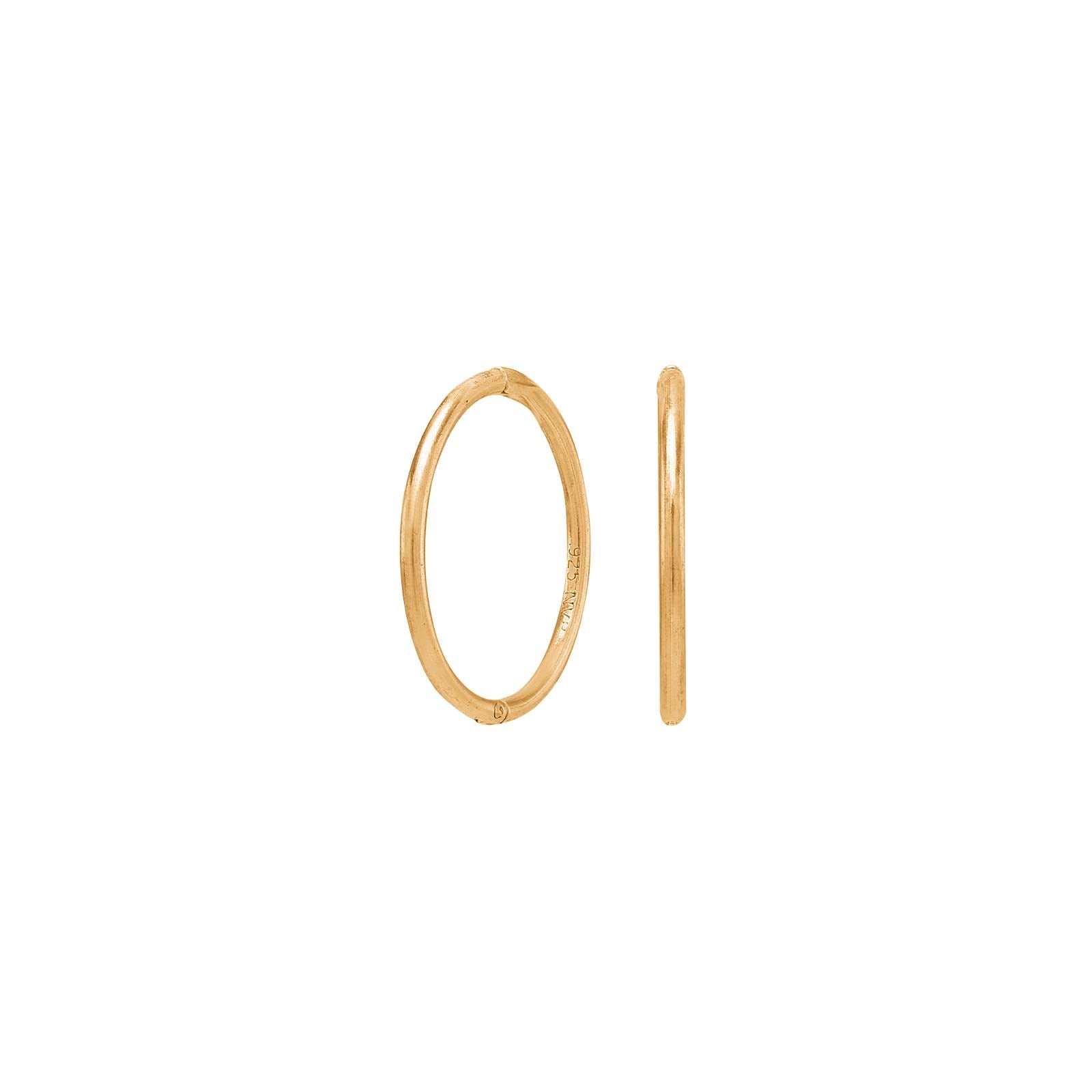 8kt. Gold Ohrring 15mm