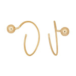 8kt. Gold Ohrringe 15mm