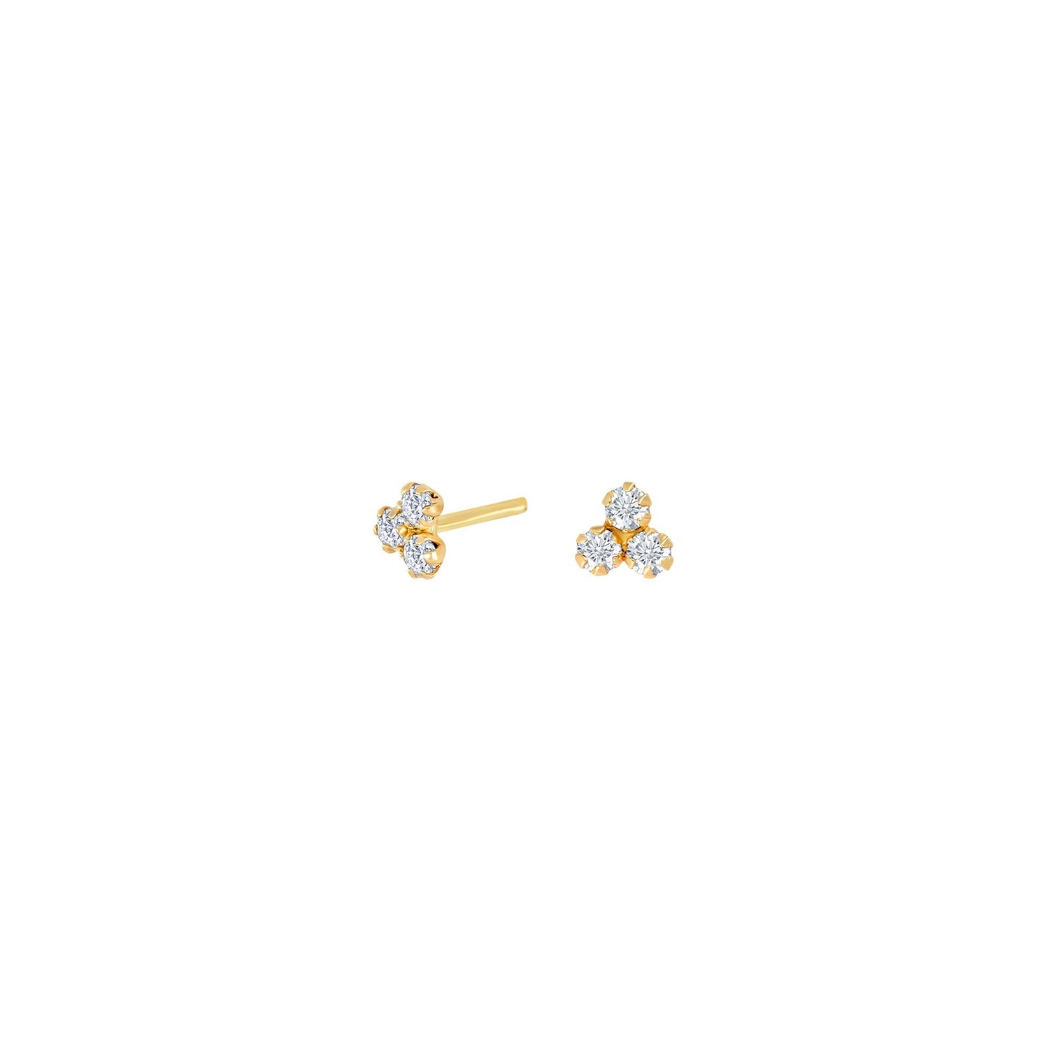 8kt. Goldohrringe m/cz