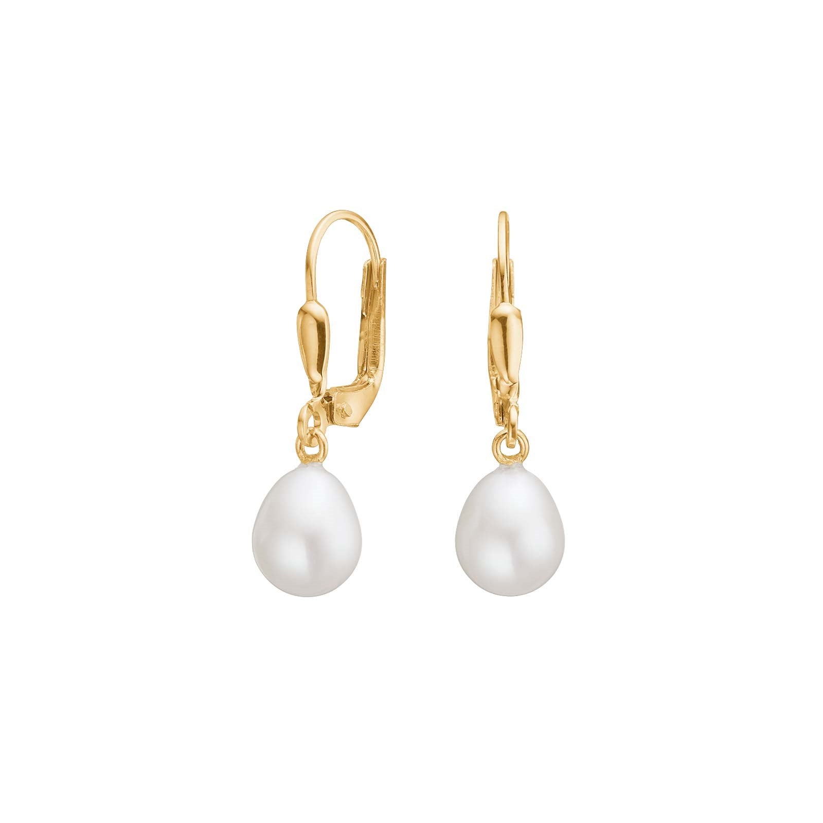 8ct. Gold earring w. FWP