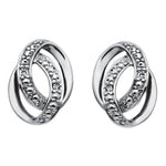 14ct. whitegold earrings w/dia. 0.020ct W/SI